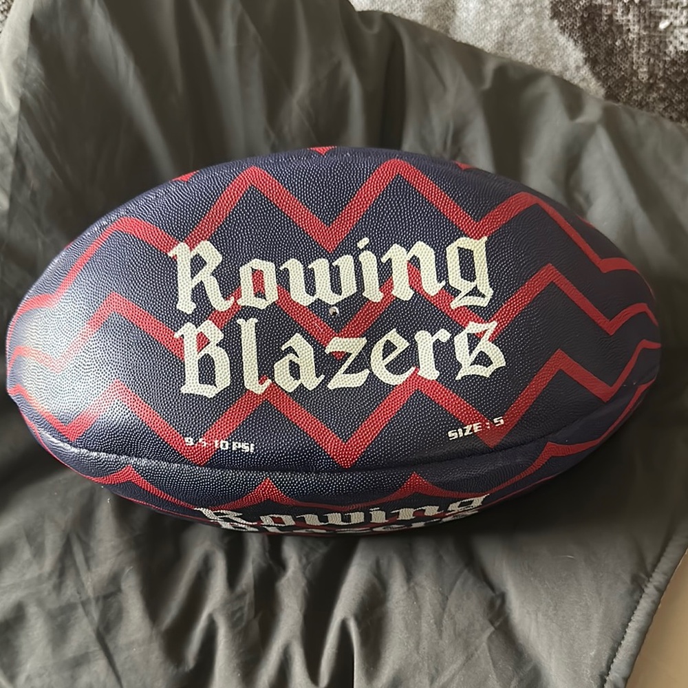 Rare Rowing Blazers Zigzag Rugby Ball